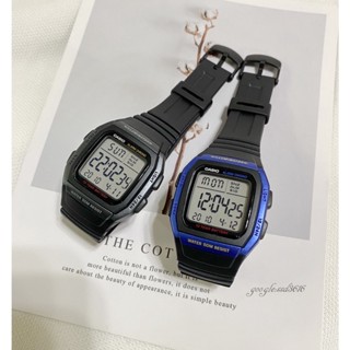 經緯度鐘錶CASIO電子錶十年電池 貪睡鬧鈴超大字體 學生錶運動錶 中性款 保證正品卡西歐公司貨【超低價↘】W-96H
