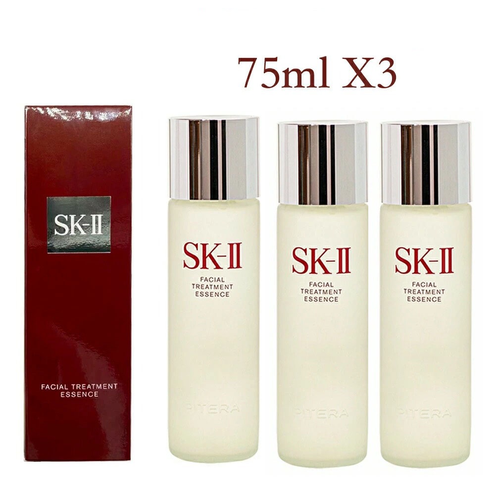 Sk-ii SKII SK2 神仙水75ml×3护肤精华水青春露 肌底养护收缩毛孔控油