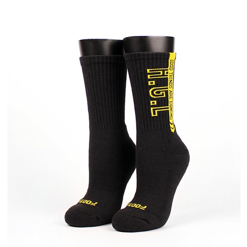 FOOTER H.G.L螢光運動氣墊襪  除臭襪 運動襪 氣墊襪 中筒襪(女-K215M)