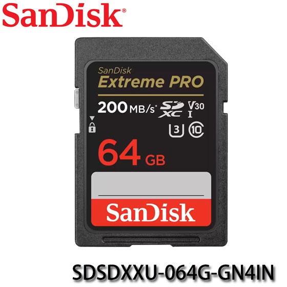 【3CTOWN】含稅公司貨 SanDisk Extreme Pro SD SDXC 64GB 200MB/s 記憶卡