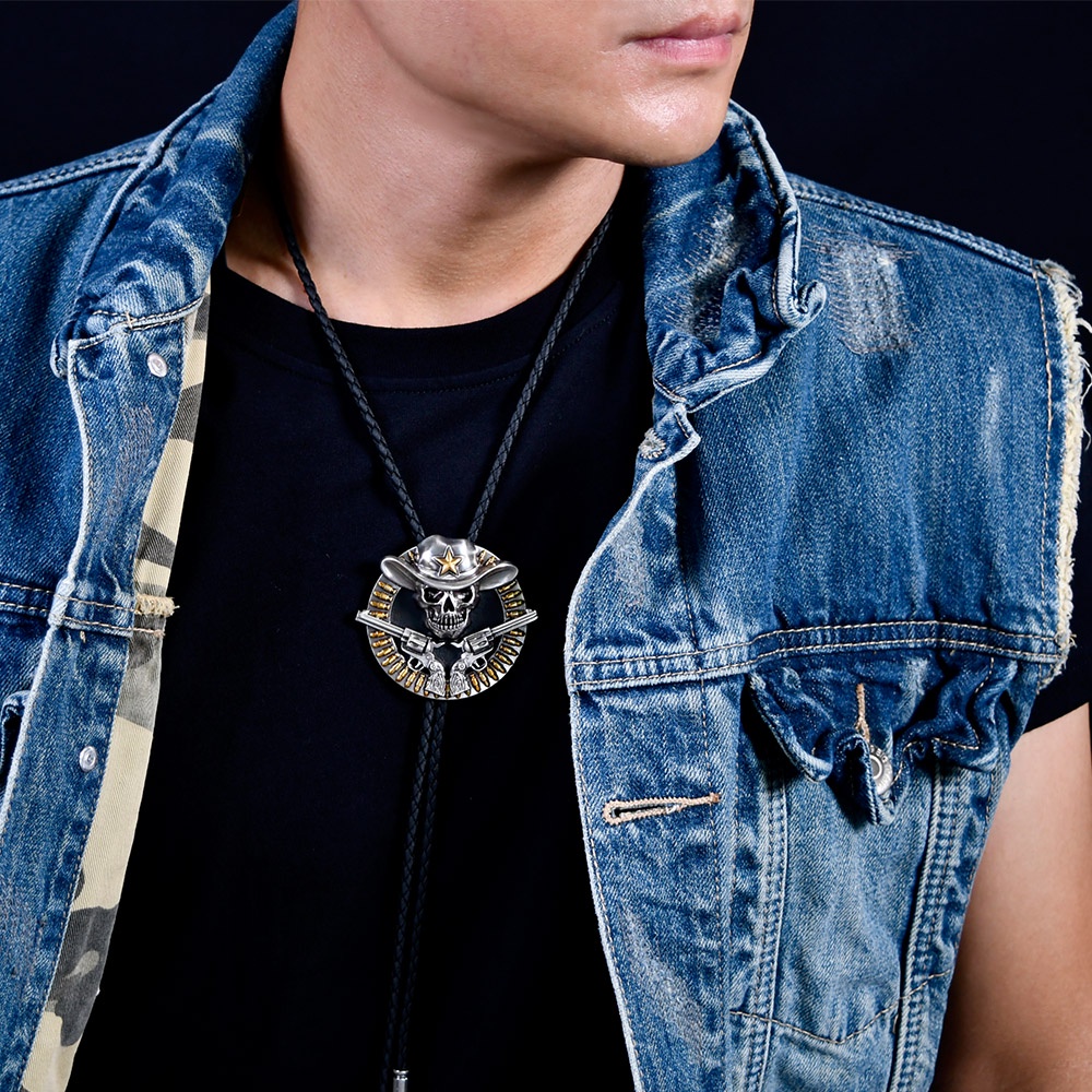 【MF select】德州神槍手 保羅領帶 Bolo Tie 美式領帶 長項鍊 領繩領帶 個性領帶 皮繩領帶