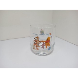 〔全新〕迪士尼 Disney 小熊維尼 Pooh 維尼的快樂夥伴們 臺灣製 玻璃杯 水杯