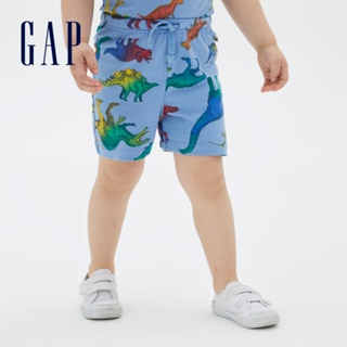 Gap 男幼童裝 印花抽繩鬆緊短褲 布萊納系列-恐龍圖案(833352)