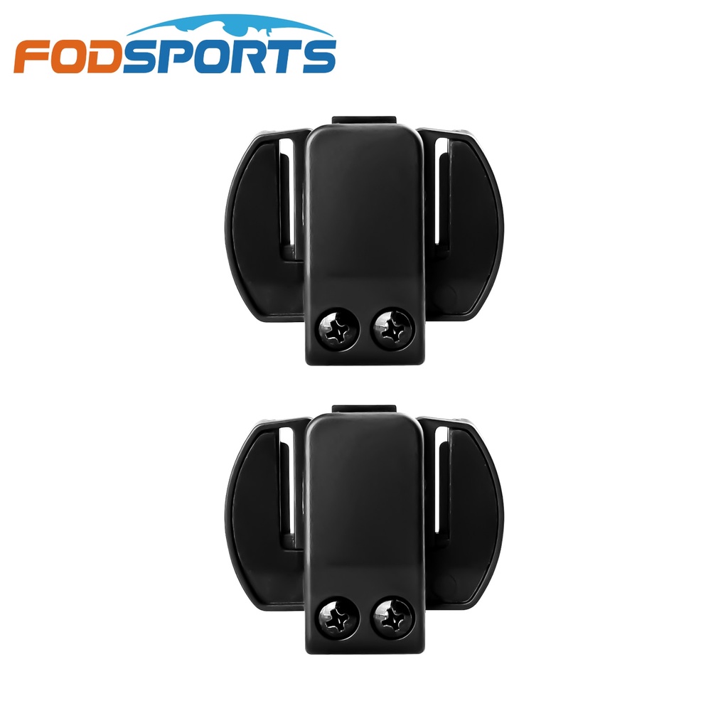 Fodsports 2 pcs V6 V4 頭盔對講夾摩托車頭盔藍牙耳機支架摩托配件