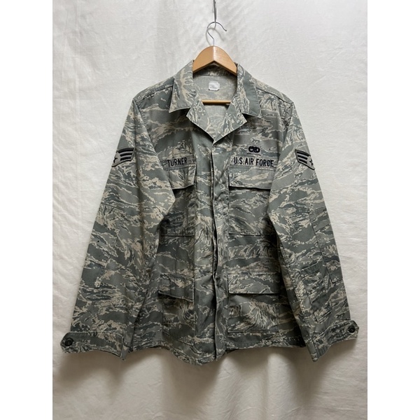 2210-17🇺🇸美軍公發 US AIR FORCE ABU 空軍虎斑迷彩襯衫 尺寸：42L 美軍流出品
