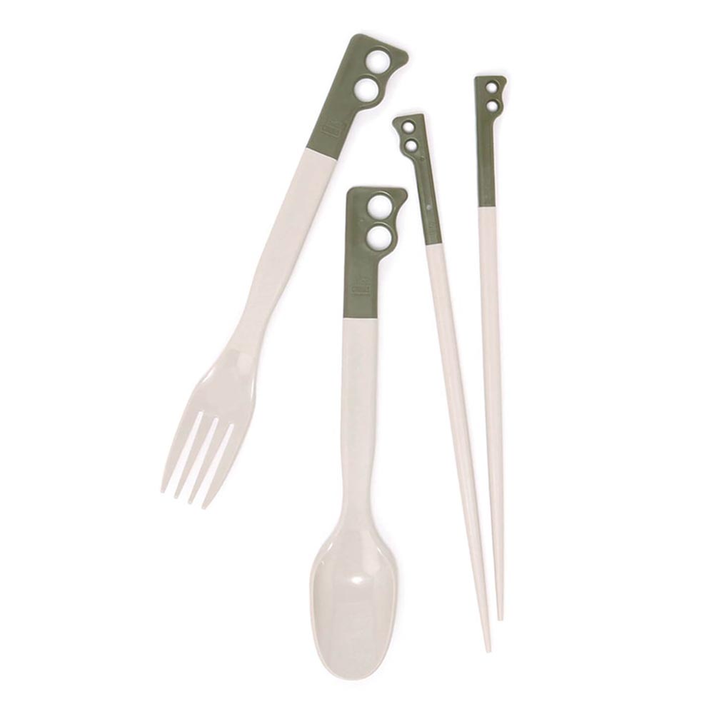 CHUMS Camper Cutlery Set 餐具 卡其綠/灰 CH621734M095