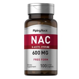 N-Acetyl Cysteine, N-乙醯半胱氨酸膠囊 (NAC),600mg,100顆.Piping Rock