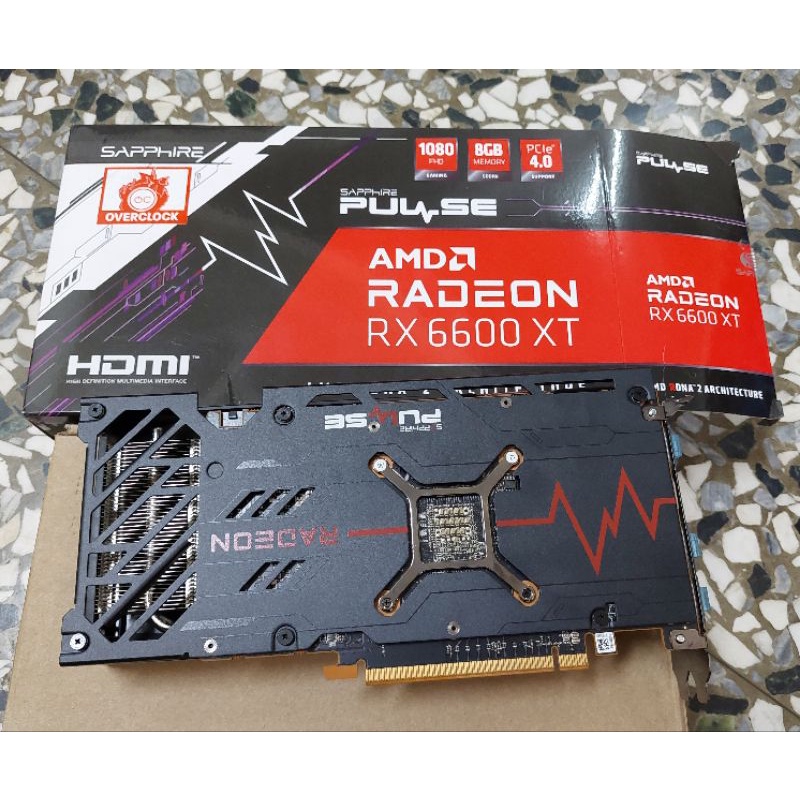 藍寶 AMD 6600XT 盒裝完整附發票