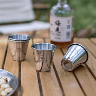 臺灣現貨【6點伴好物市集】不銹鋼小酒杯 80ml 迷你小酒杯 小茶杯 迷你茶杯 304不銹鋼杯 露營杯 野營 戶外