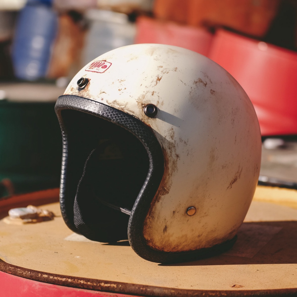 【Knockout】Brap Helmet 小帽體 復古 安全帽 玻璃纖維 仿舊 舊化 500tx