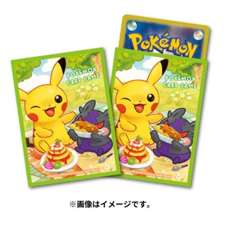 【現貨】日版 寶可夢中心 限定 PTCG 寶可夢卡牌遊戲 皮卡丘 & 莫魯貝可 & 咚咚鼠 卡套 保護套