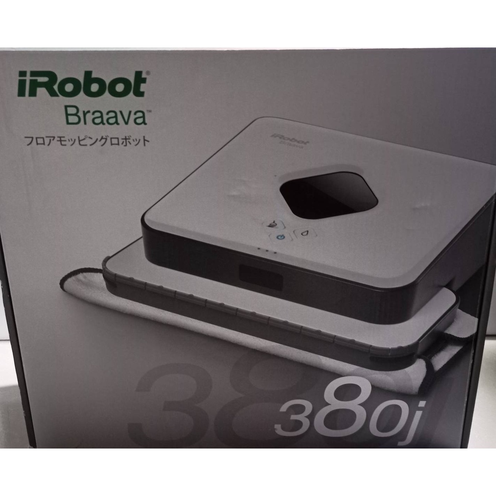 美國 iRobot Braava 380j (日本帶回)iRobot 拖地機器人 擦地 機器人 乾濕兩用-全新電池 盒裝