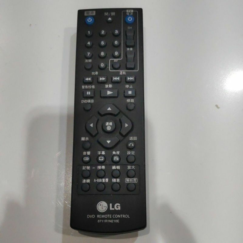 LG樂金 原廠DVD遙控器 型號6711R1N210E