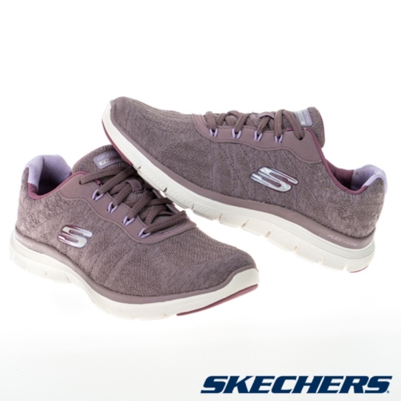 SKECHERS 女 運動鞋 FLEX APPEAL 4.0 寬楦款 記憶鞋墊 休閒鞋 紫 舒適 柔軟 輕量