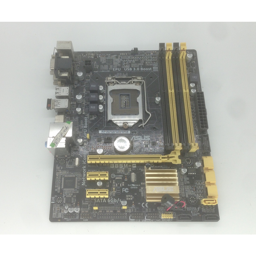 ASUS 華碩 B85M-G 主機板 Intel 1150腳位 4組DDR3插槽 無擋板