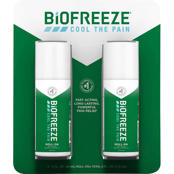 [現貨]  Biofreeze 美國 百歐 舒緩凝膠 按摩滾珠 2入一組/單條