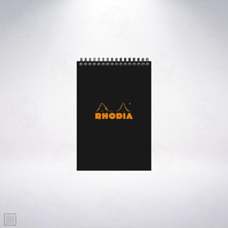 法國 RHODIA Wirebound Pad A6 上掀式圈裝筆記本: 黑色/Black