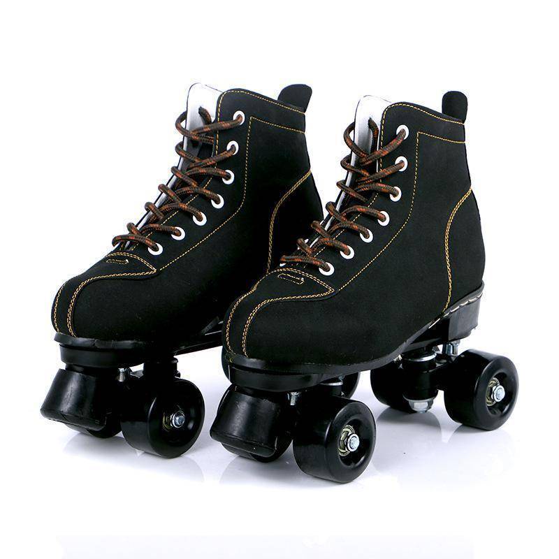 閃光溜冰鞋  黑白紅三色  雙排溜冰鞋  旱冰鞋  四輪滑閃光冰鞋  男女通用