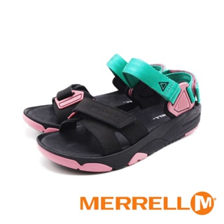 MERRELL(男)BELIZE CONVERT WEB厚底避震涼鞋 男鞋－黑粉