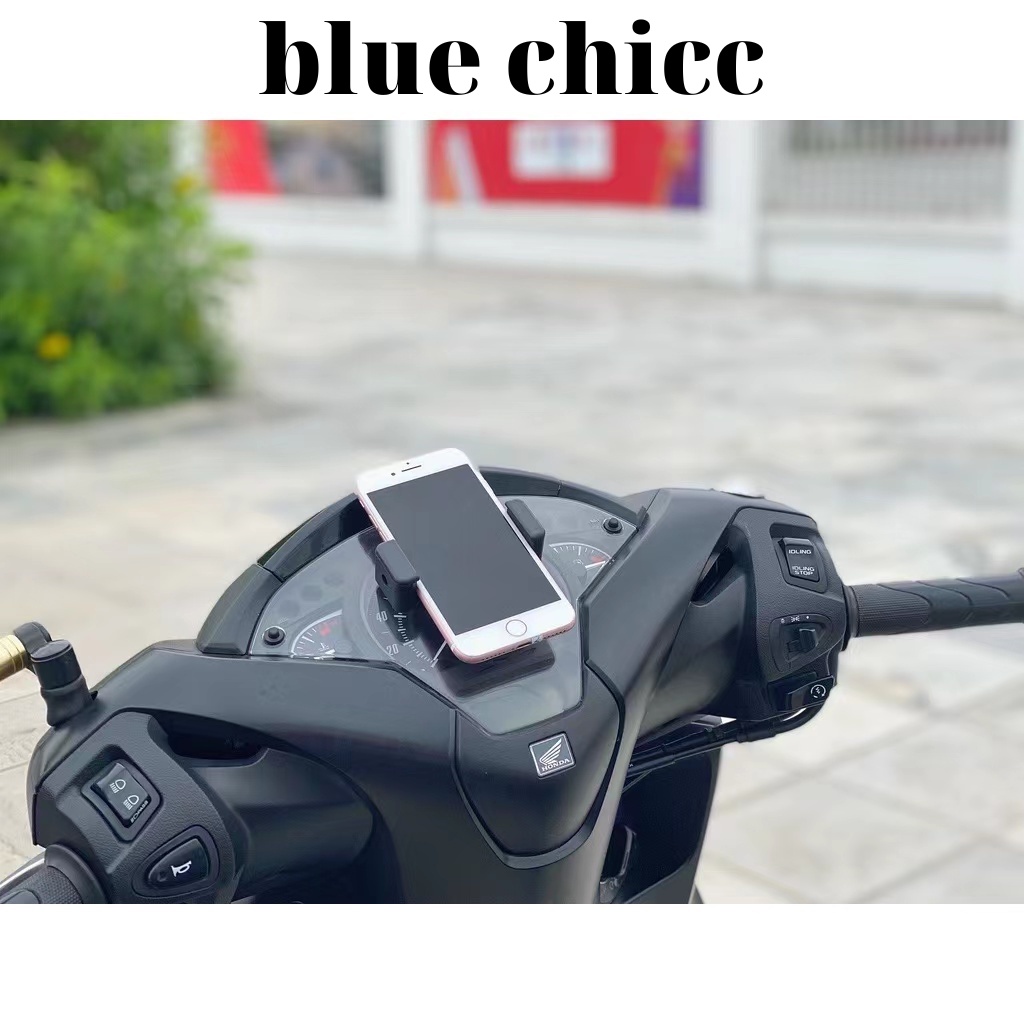 方便的緊湊型摩托車手機支架,適用於騎自行車者的摩托車手機支架,3m 膠帶(藍智)oknha