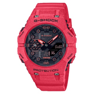 CASIO卡西歐 G-SHOCK 藍牙 碳纖維核心防護 機械戰甲 熾焰紅 46mm GA-B001-4A