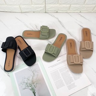 SENDAL TAHAN AIR SLIP ON KOREA STYLE SENDAL CANTIK WANITA