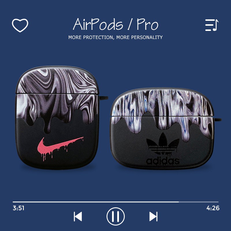 耐吉 [現貨] Airpods 1&amp;2 AirPods Pro 保護套橡膠矽膠套 AirPods 卡通耐克 AirPod