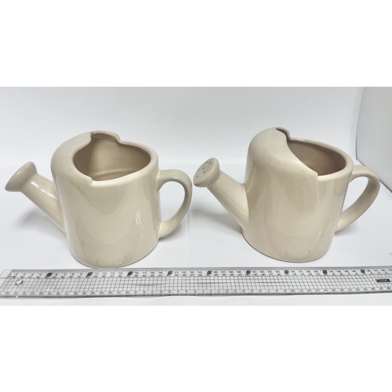 【250元均一價專區】日式 歐式鄉村風 生活工場 working house 米白色澆水器造型花器 陶瓷器 花器 花盆