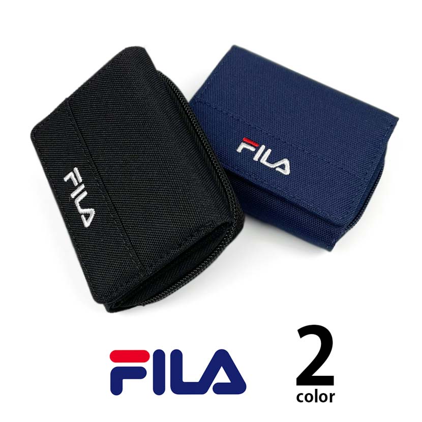 風雅日和💖日本進口 正版 FILA 短夾 迷你三折式 素色刺繡LOGO 票卡夾錢包 零錢包 (fl-792) IXX