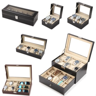 12 Watch Jewelry Display Storage Holder Case Grids Box Gift