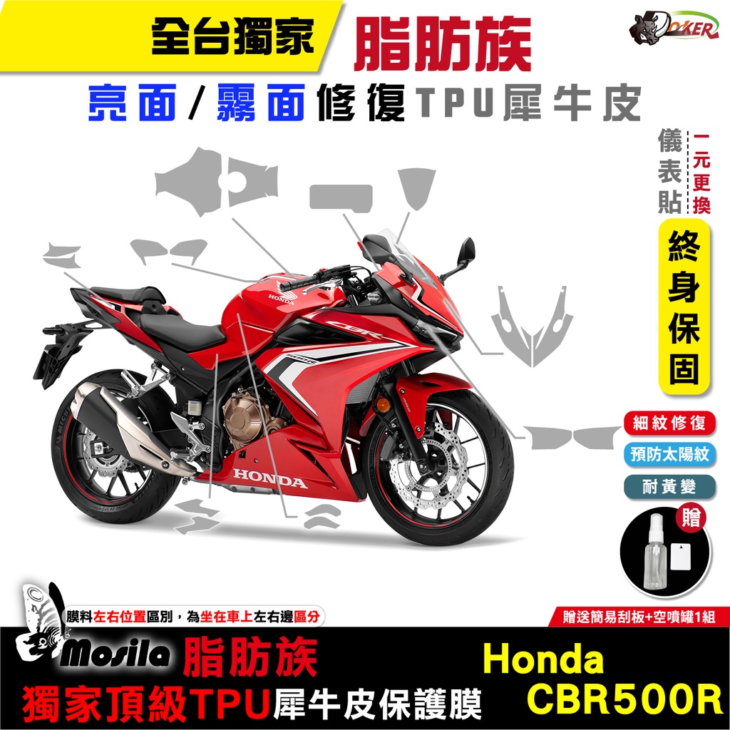 ［鍍客doker］ HONDA CBR500R 脂肪族 犀牛皮 儀表貼 螢幕貼 保護膜 防護膜 抗刮 抗UV 膜斯拉