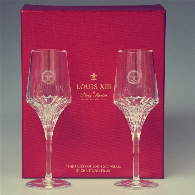 奢華路易十三酒杯威士忌限量優雅高腳酒杯禮盒 光之禮讚紅洋酒杯