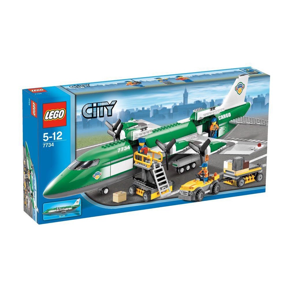 【樂高資本】樂高 LEGO  7734 Cargo Plane 螺旋槳 貨運飛機 二手美品 單一飛機 A-1