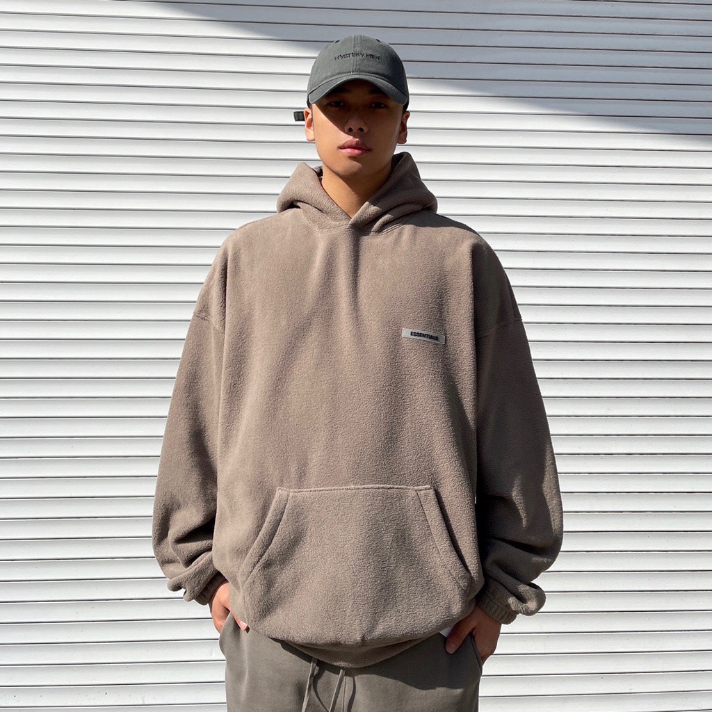 【LOOK】FOG Essentials Polar Fleece Hoodie 抓絨前胸小LOGO 帽T (3色)