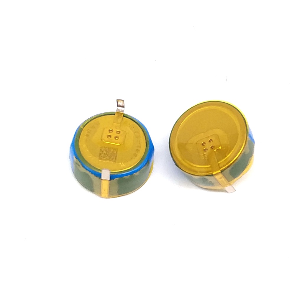藍牙耳機電池LIR1254 H型焊腳可代替CP1254可充電3.7V鈕扣0.204wh  2PCS