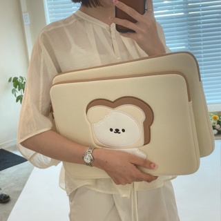韓國電腦包 ins 筆電包 刺繡可愛吐司狗電腦包 10 11吋平板包 13 14 15.6吋防震筆電內膽包