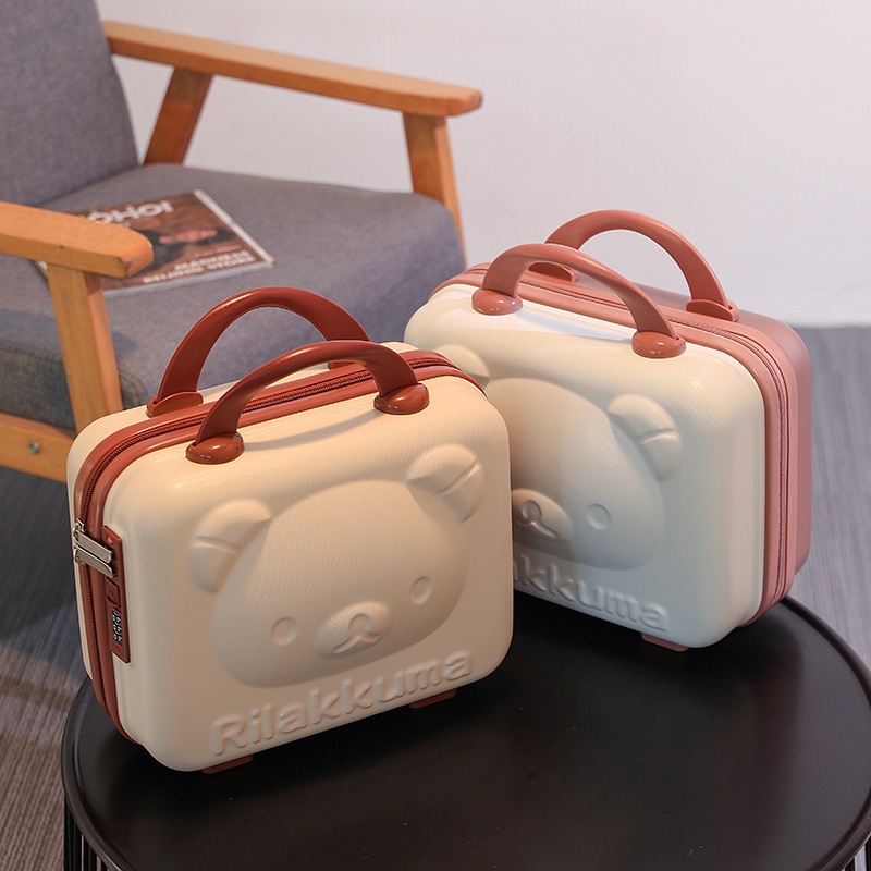 行李箱 化妝箱 旅行箱 可愛小熊造型14吋輕便行李箱 小熊行李箱 小熊/輕便箱/寶寶行李 兒童行李箱