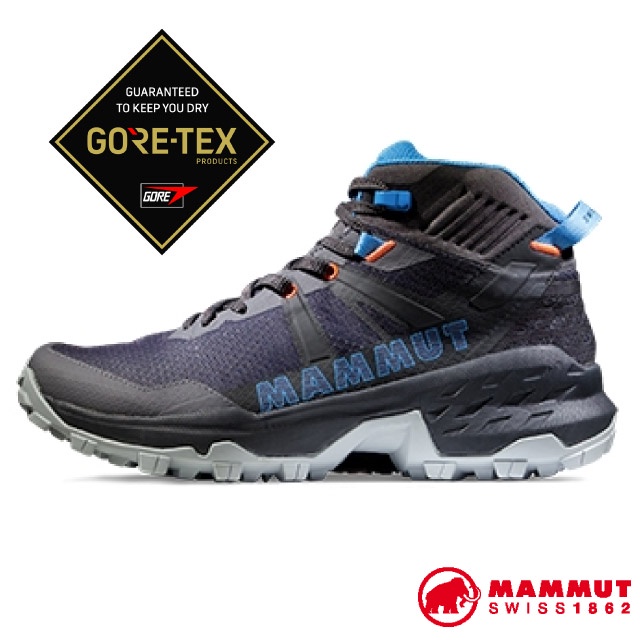 【MAMMUT 長毛象】女 Sertig II Mid GTX 輕巧耐用多功能鞋.登山健行_深鈦金灰_04840