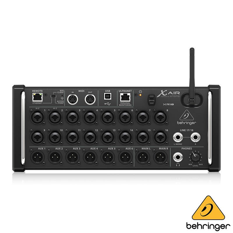 Behringer XR18 Rack式 數位混音器 平板控制【又昇樂器 . 音響】
