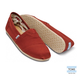 toms 經典帆布懶人鞋 男款 001001a07red（紅）