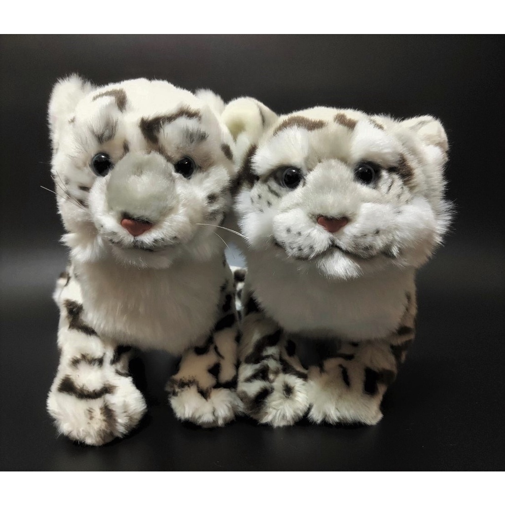 【那間模型】現貨 稀有 28公分 仿真 雪豹 獵豹 雲豹 豹 寵物 娃娃 玩偶 絨毛玩具 生日禮物 送禮