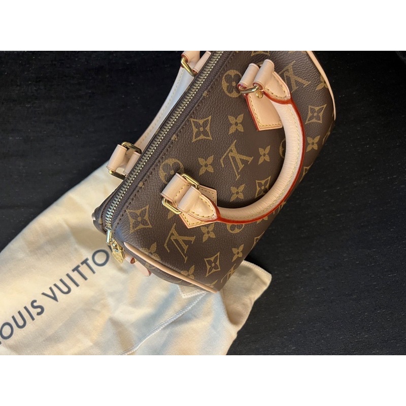 Louis Vuitton LV speedy 20 Monogram canvas Brown Leather ref.510226 - Joli  Closet
