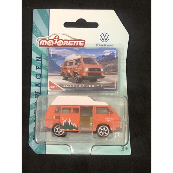 美捷輪 majorette 復古 vw 嬉皮 系列 福斯Volkswagen t3 門可開 露營車