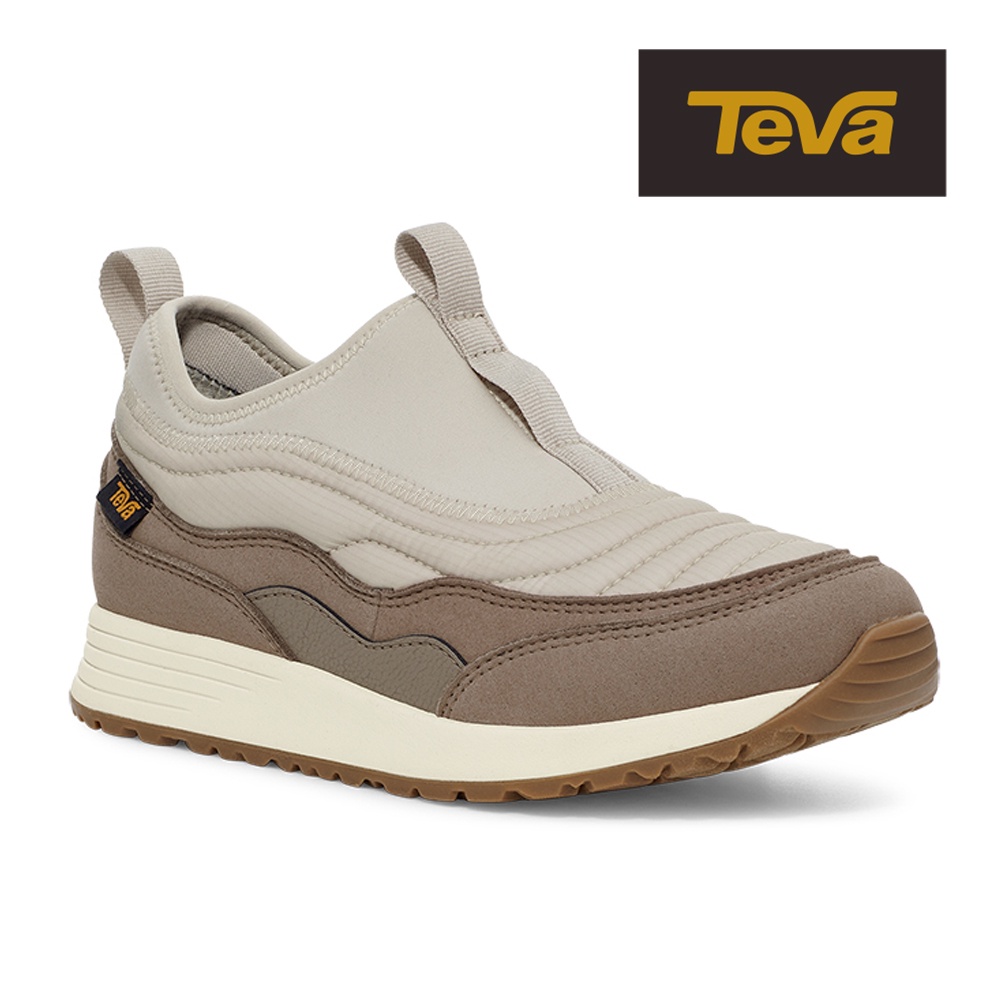 【TEVA】女 ReEmber Vistaverse 襪套式菠蘿麵包鞋/防潑水鞋/休閒鞋-沙漠灰褐色 (原廠現貨)