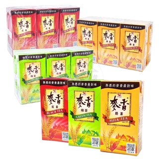 【台灣食品】麥香紅茶 / 奶茶 / 綠茶 300ml*6入/組