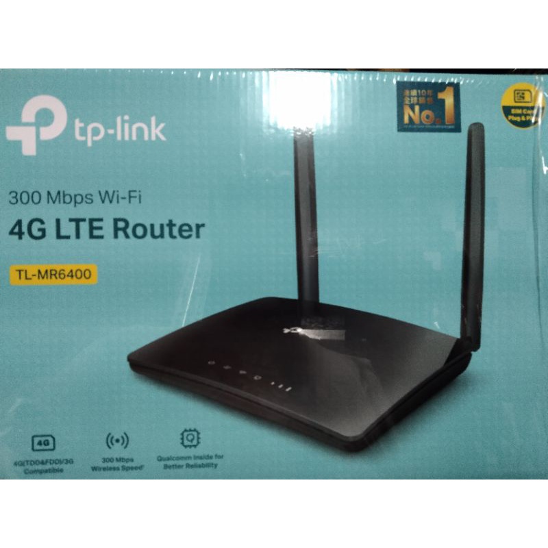 附發票~TP-Link TL-MR6400 4G LTE SIM卡無線網路WIFI分享