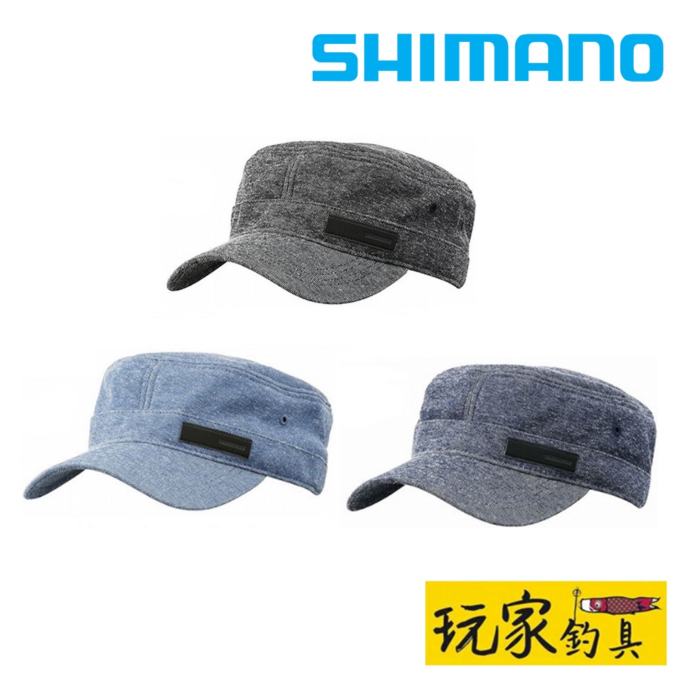 ｜玩家釣具｜SHIMANO CA-056S 保暖牛仔風軍帽 釣魚帽