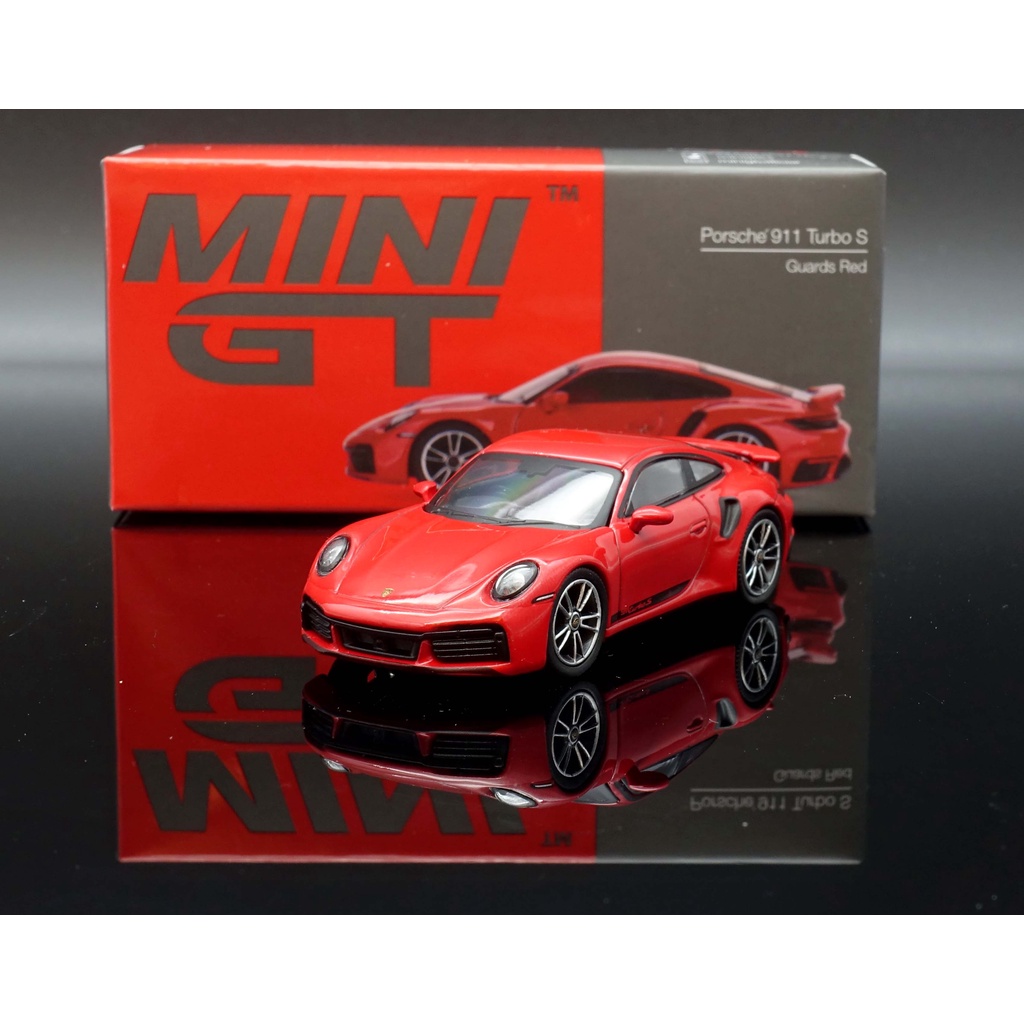 【MASH】最後一台 Mini GT 1/64 Porsche 911 Turbo S Guards Red #423