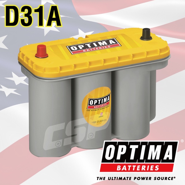 【電池達人】OPTIMA 美國軍規 歐帝瑪 D31A 捲繞式 AGM 超級電池 悍馬車 發電機 皮卡車 太陽能 風力發電