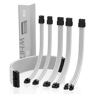 EZDIY-FAB 16AWG 電供延長編織線 30cm 6件套 power轉接延長編織線 電供延長編織線-多種顏色